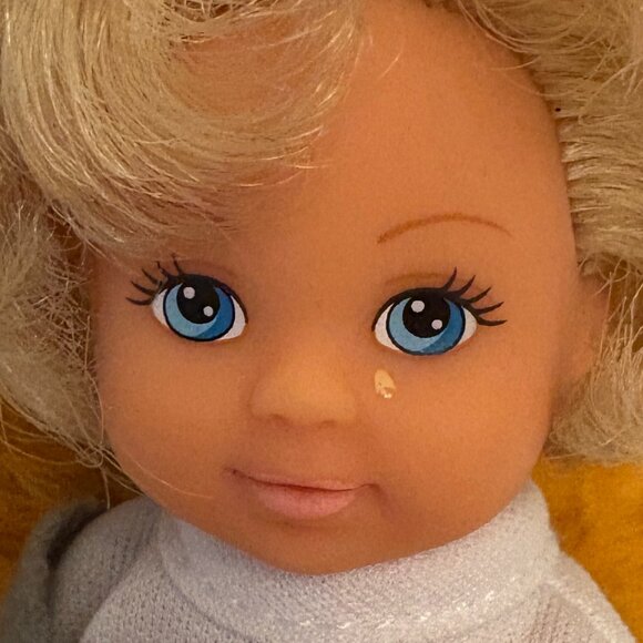 Simba Blonde Short Hair Doll 4.5" Blue Eyes Vintage (SKU: 208TO) - Picture 4 of 4